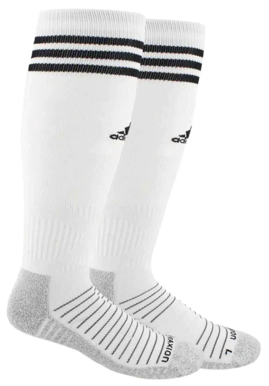 $36 ADIDAS Copa Zone Traxion OTC White Black Soccer Socks Mens 5-8.5 Medium NWT